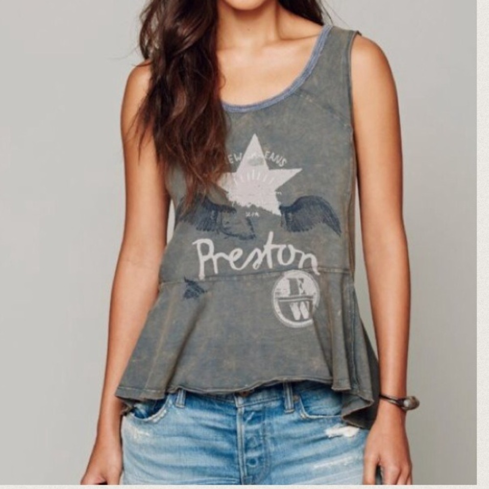 We the free/free people gray tank top